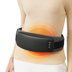 Cordless Back Massager Belt, Heating Pad with 2 Heating Levels, 3 Vibration Modes, Stomach Massager for Digestion, Red Light Therapy Massage Belt for Back Pain Relief, Gifts for Women Men