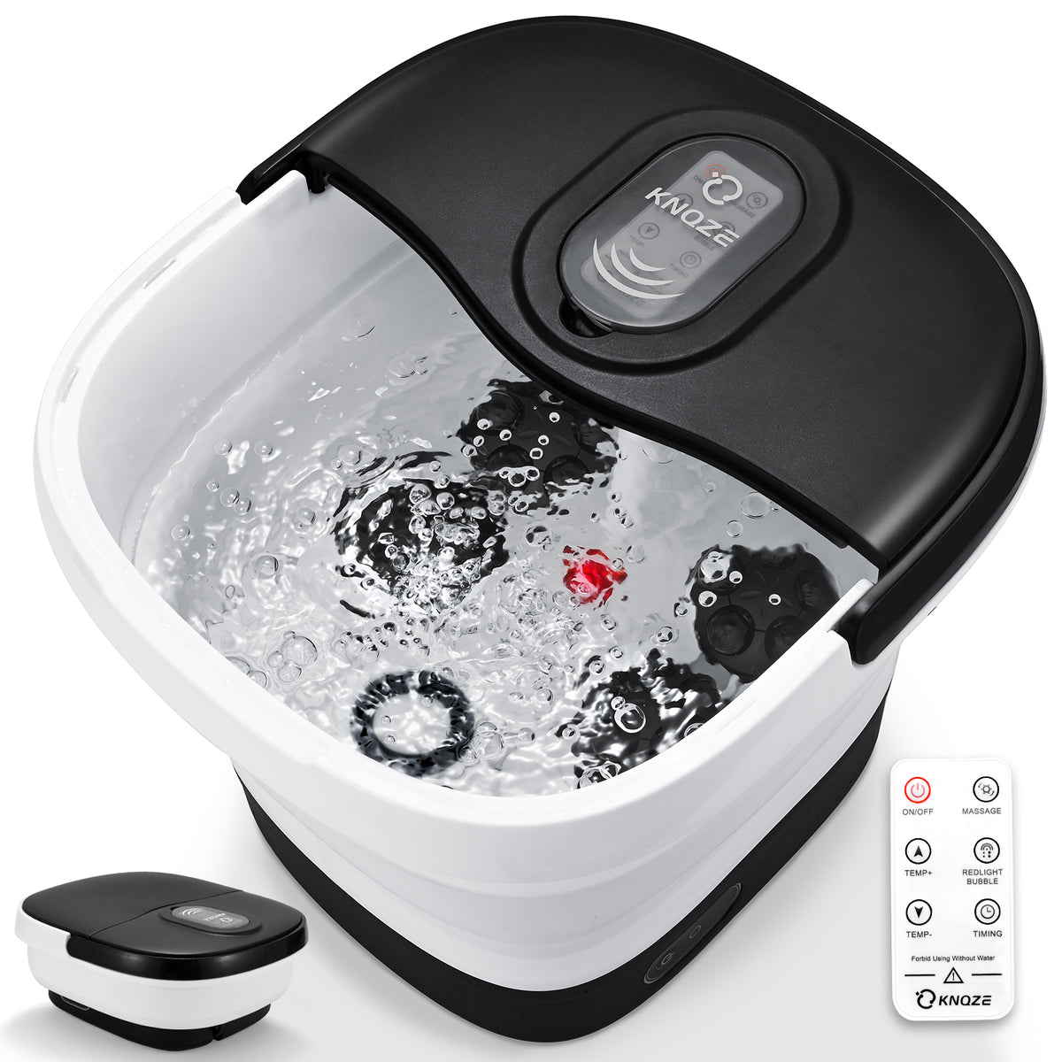 KNQZE Motorized Collapsible Foot Spa with Heat