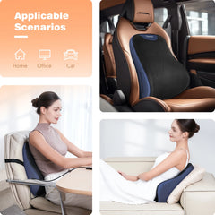 KNQZE Lumbar Support Pillow with Heat and Vibration
