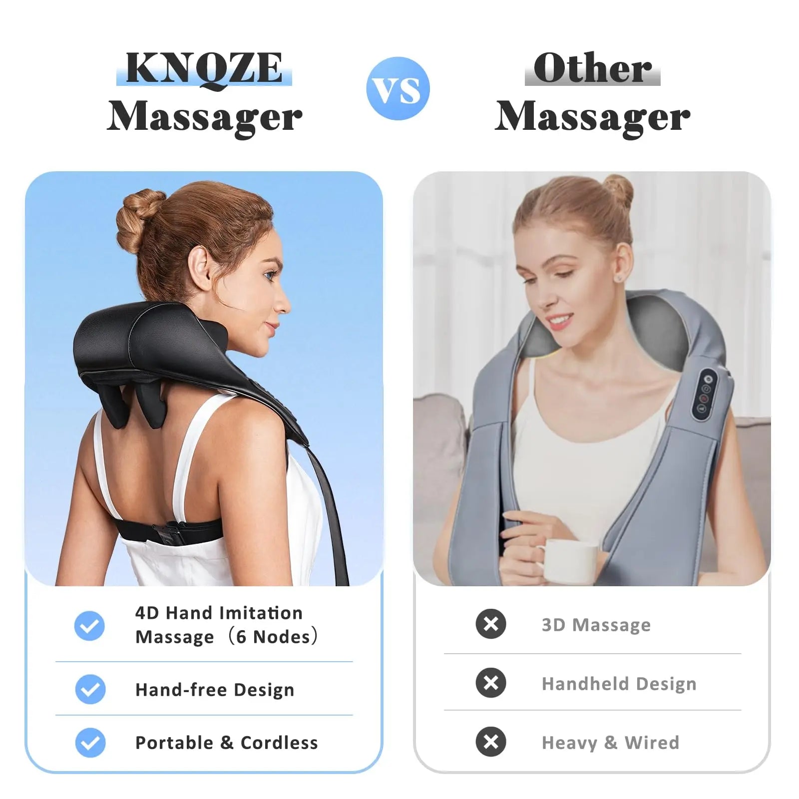 KNQZE Neck Massager for Neck Pain Relief