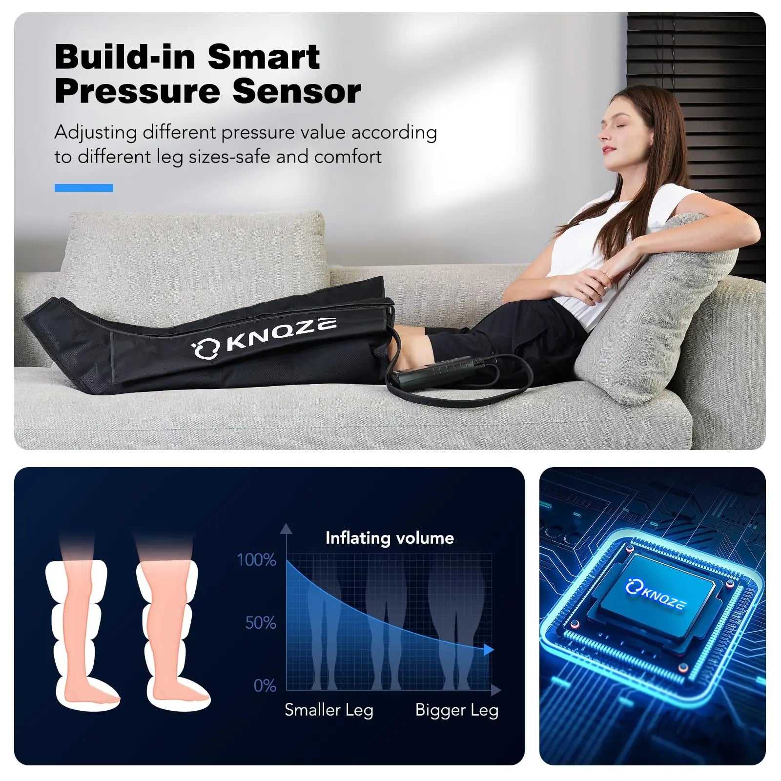 Leg Massager for Circulation and Pain Relief