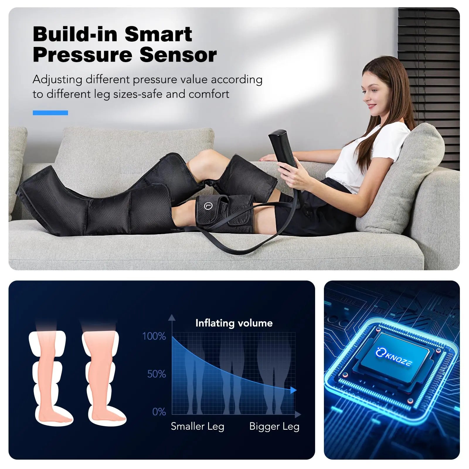 Leg Massager with Heat and Air Compression