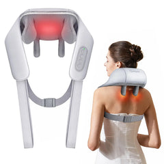 Neck Massager with Heat-Gray