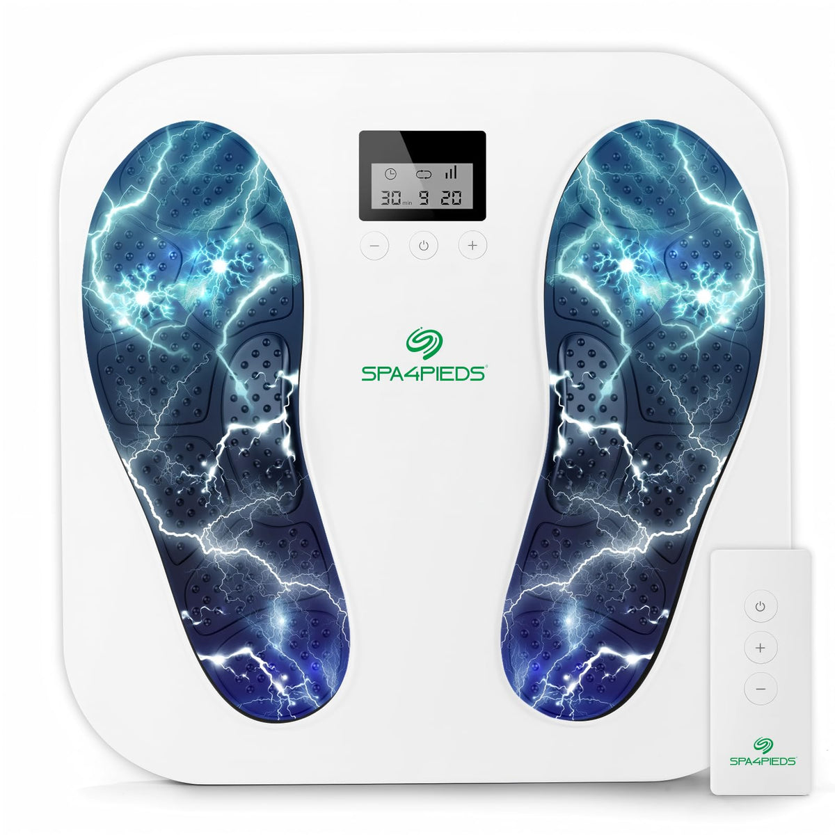 Cordless Foot Massager with Rhythmic Massage — 10 Modes, 20 Intensity Levels, Remote Control