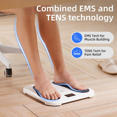 Cordless Foot Massager with Rhythmic Massage — 10 Modes, 20 Intensity Levels, Remote Control